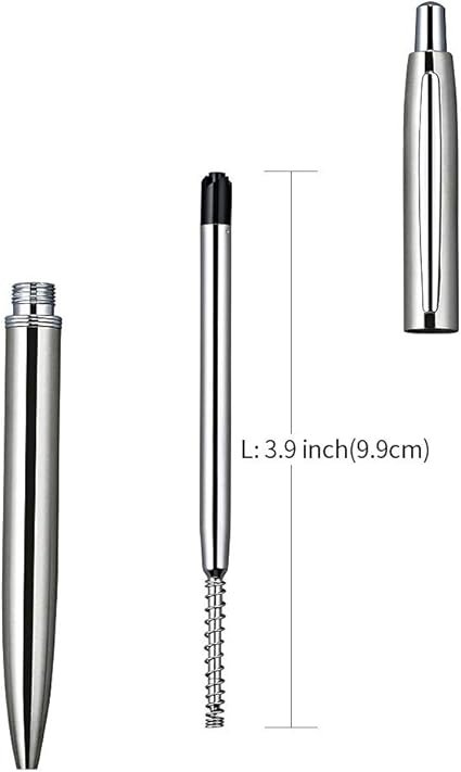 3 Pcs Retractable Metal Ballpoint Pens, for Gift, Business, Office, 1.0mm Medium Point - Image 3