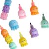 MBVBN 6 PCS Colorful Octopus Shaped Highlighter, Pastel Highlighter Set Cute Silicone Octopus Highlighter Pens for Adults Kids Students Writing Graffiti School Office