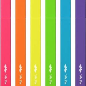 Mr. Pen- Aesthetic Highlighters, 6pcs, Chisel Tip, Vibrant Colors, Assorted Colors