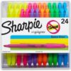 Sharpie Pocket Highlighters | Chisel Tip Highlighters, Assorted Colors, 24 Count