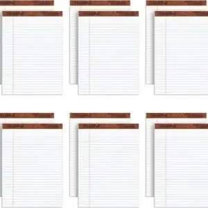 TOPS 8.5 x 11 3/4 Legal Pads, 12 Pack,