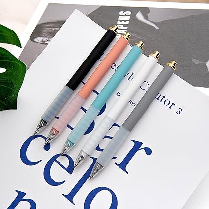 Linbsunne Ballpoint Pens Medium Point 1mm Black Ink Work Pen with Super Soft Grip